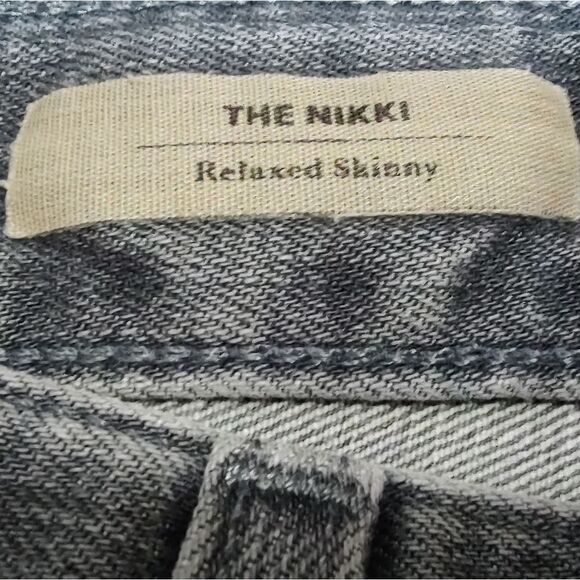 AG Adriano Goldschmied The Nikki Relaxed Skinny Grey Distressed US 24 - Picture 10 of 13